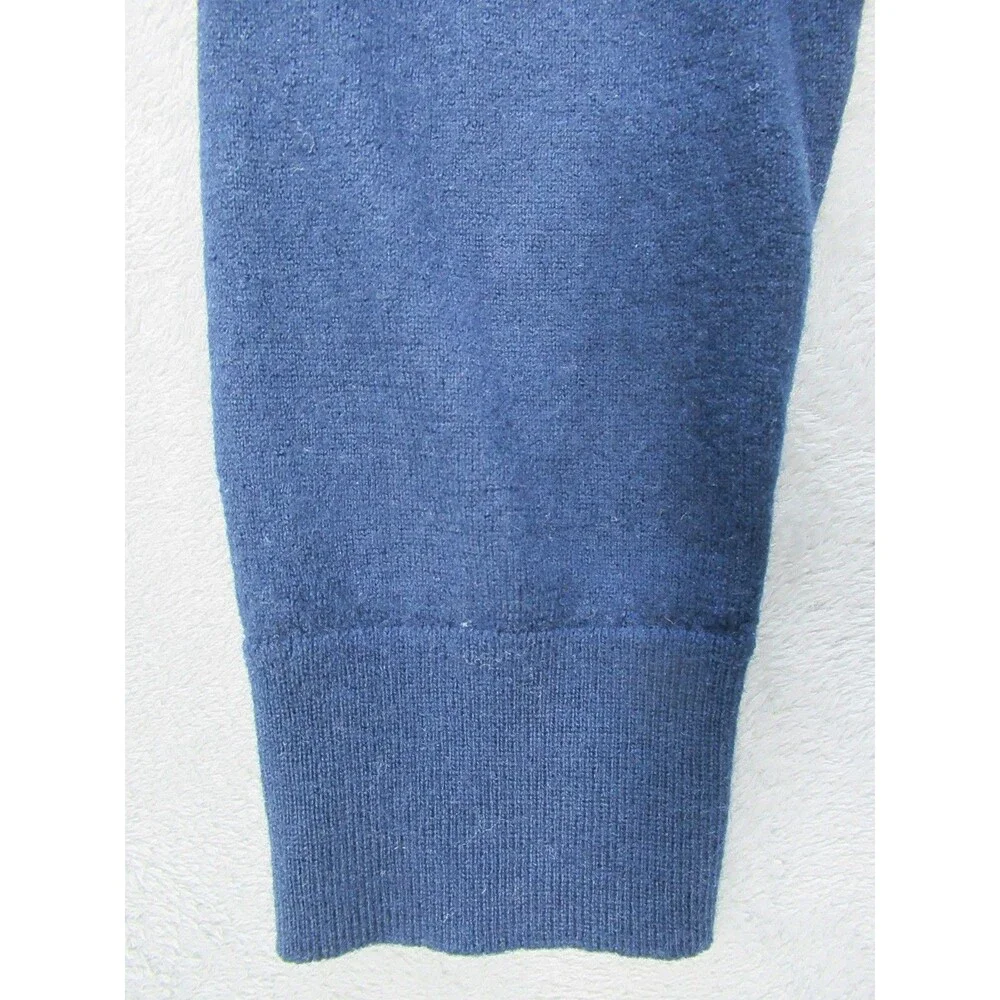 Banana Republic Sweater Men’s Large 100% Merino Wool Crew Neck Navy Blue